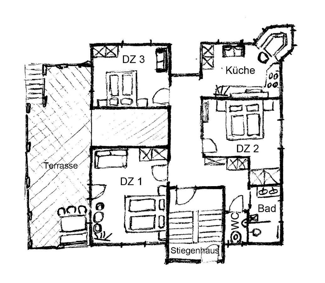 Appartement Schneefloeckchen マイヤーホーフェン エクステリア 写真
